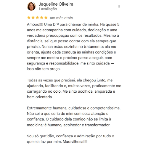 Depoimento Google Dra. Viviane Machicado