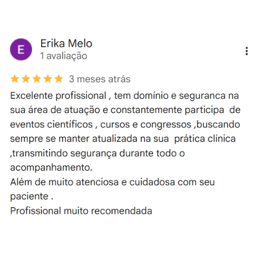 Depoimento Google Dra. Viviane Machicado